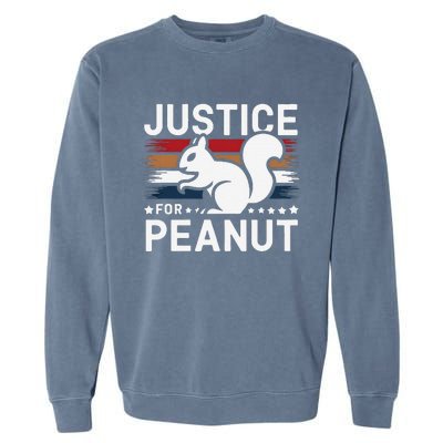 Justice For Peanut The Squirrel The Squirrel Pnut Garment-Dyed Sweatshirt