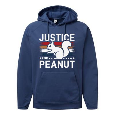 Justice For Peanut The Squirrel The Squirrel Pnut Performance Fleece Hoodie