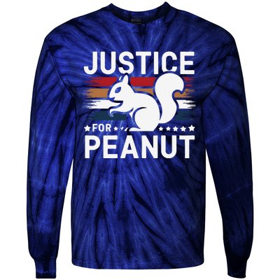 Justice For Peanut The Squirrel The Squirrel Pnut Tie-Dye Long Sleeve Shirt