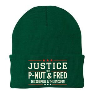 Justice For Pnut And Fred The Squirrel Peanut Justice Knit Cap Winter Beanie