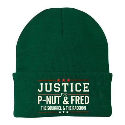 Justice For Pnut And Fred The Squirrel Peanut Justice Knit Cap Winter Beanie