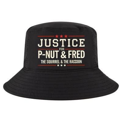 Justice For Pnut And Fred The Squirrel Peanut Justice Cool Comfort Performance Bucket Hat