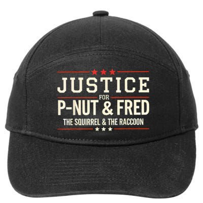 Justice For Pnut And Fred The Squirrel Peanut Justice 7-Panel Snapback Hat