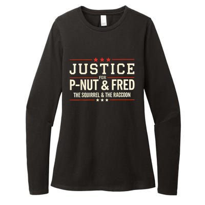 Justice For Pnut And Fred The Squirrel Peanut Justice Womens CVC Long Sleeve Shirt