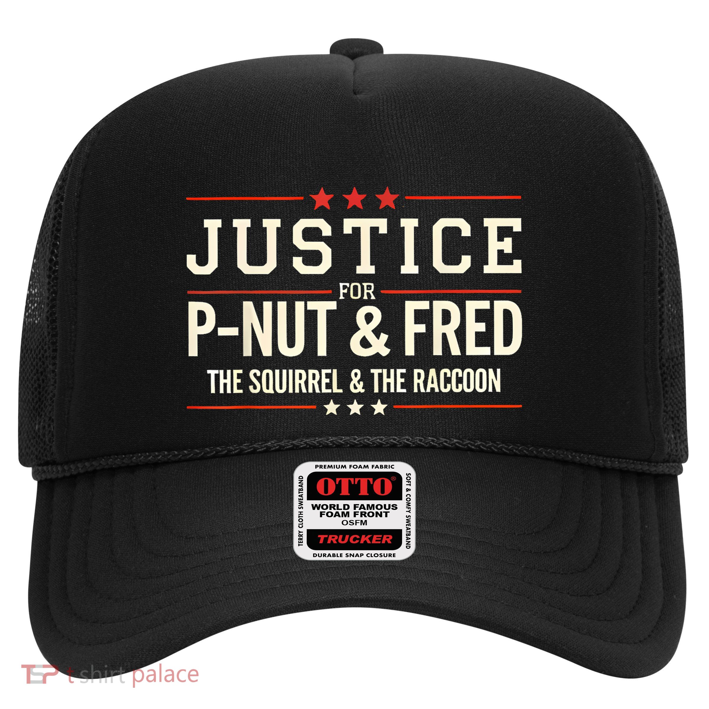 Justice For Pnut And Fred The Squirrel Peanut Justice Trucker Hat