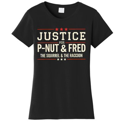 Justice For Pnut And Fred The Squirrel Peanut Justice Women's T-Shirt