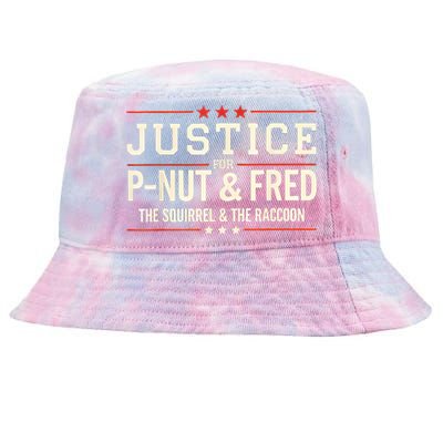 Justice For Pnut And Fred The Squirrel Peanut Justice Tie-Dyed Bucket Hat