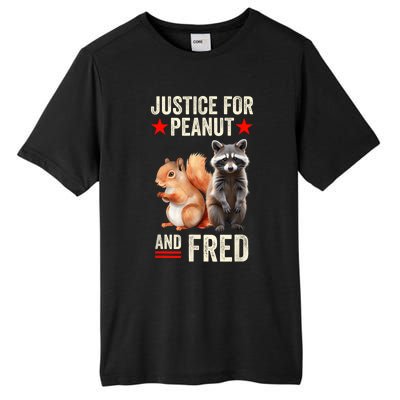 Justice For Peanut The Squirrel And Fred The Raccoon 2024 Tall Fusion ChromaSoft Performance T-Shirt