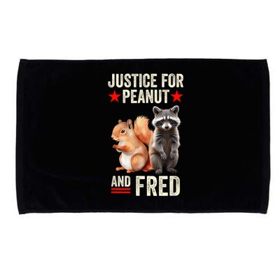 Justice For Peanut The Squirrel And Fred The Raccoon 2024 Microfiber Hand Towel