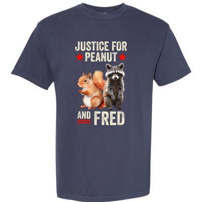 Justice For Peanut The Squirrel And Fred The Raccoon 2024 Garment-Dyed Heavyweight T-Shirt