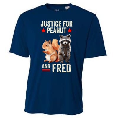 Justice For Peanut The Squirrel And Fred The Raccoon 2024 Cooling Performance Crew T-Shirt