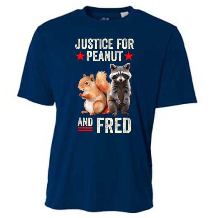 Justice For Peanut The Squirrel And Fred The Raccoon 2024 Cooling Performance Crew T-Shirt