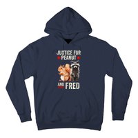 Justice For Peanut The Squirrel And Fred The Raccoon 2024 Hoodie