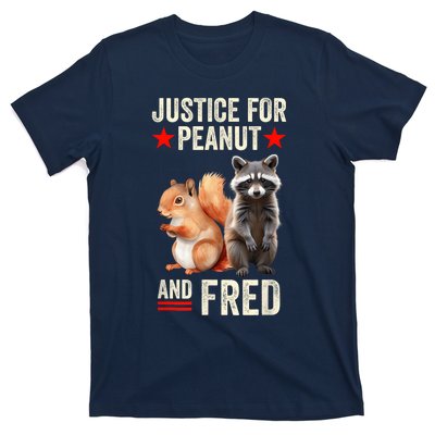 Justice For Peanut The Squirrel And Fred The Raccoon 2024 T-Shirt