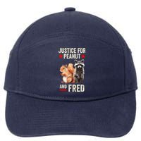 Justice For Peanut The Squirrel And Fred The Raccoon 2024 7-Panel Snapback Hat