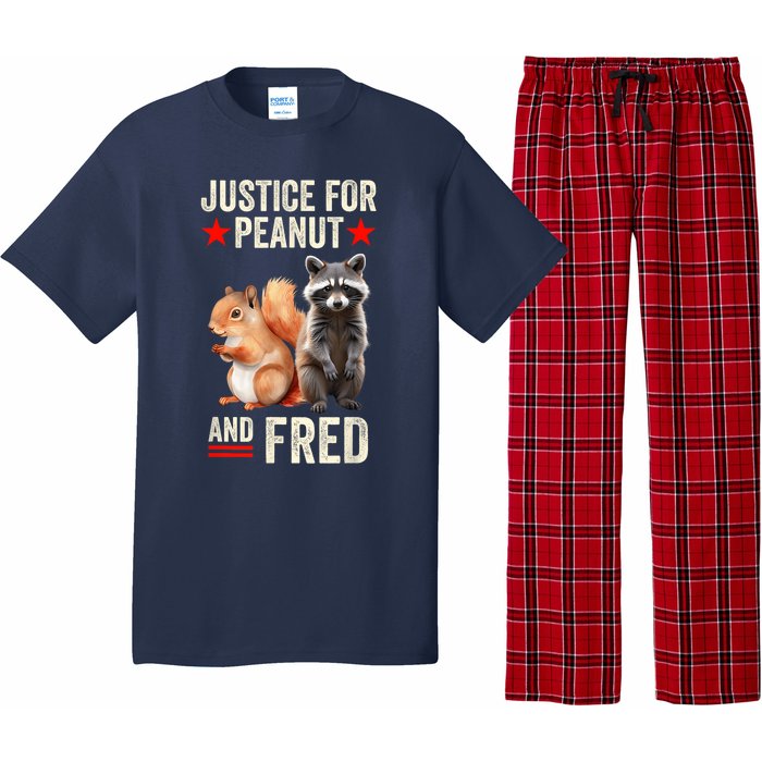 Justice For Peanut The Squirrel And Fred The Raccoon 2024 Pajama Set