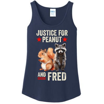 Justice For Peanut The Squirrel And Fred The Raccoon 2024 Ladies Essential Tank