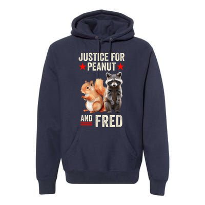 Justice For Peanut The Squirrel And Fred The Raccoon 2024 Premium Hoodie