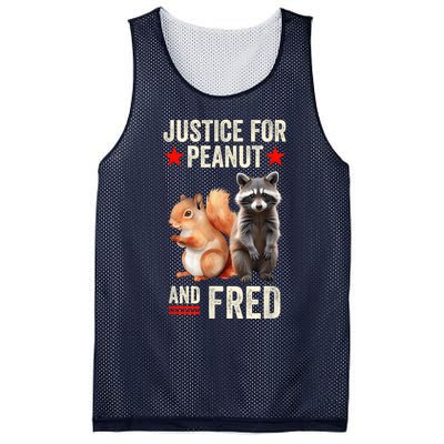 Justice For Peanut The Squirrel And Fred The Raccoon 2024 Mesh Reversible Basketball Jersey Tank