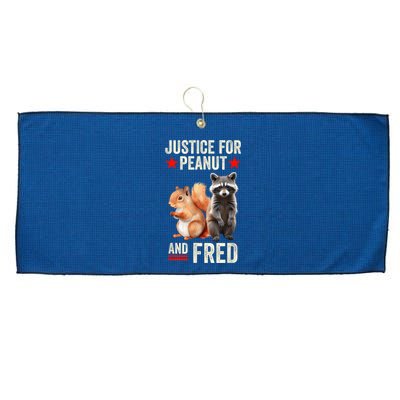 Justice For Peanut The Squirrel And Fred The Raccoon 2024 Large Microfiber Waffle Golf Towel