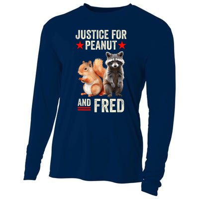 Justice For Peanut The Squirrel And Fred The Raccoon 2024 Cooling Performance Long Sleeve Crew