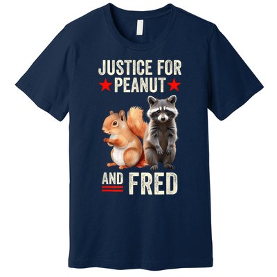 Justice For Peanut The Squirrel And Fred The Raccoon 2024 Premium T-Shirt