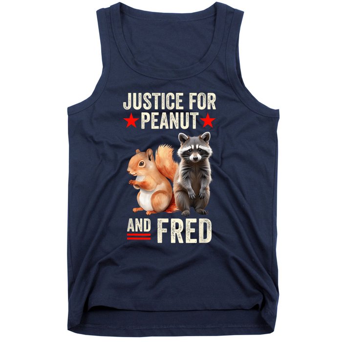 Justice For Peanut The Squirrel And Fred The Raccoon 2024 Tank Top