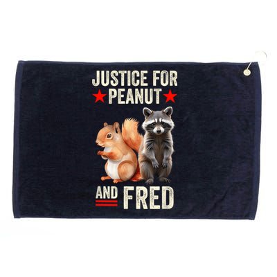 Justice For Peanut The Squirrel And Fred The Raccoon 2024 Grommeted Golf Towel