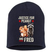 Justice For Peanut The Squirrel And Fred The Raccoon 2024 Short Acrylic Beanie