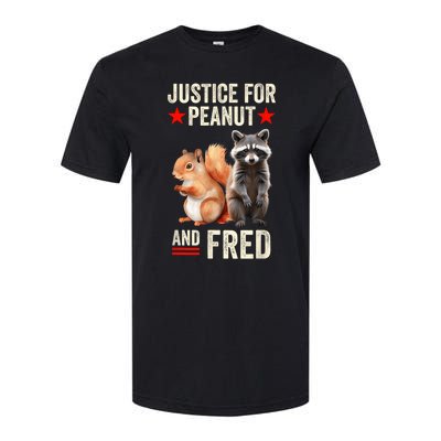 Justice For Peanut The Squirrel And Fred The Raccoon 2024 Softstyle CVC T-Shirt