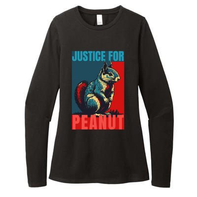 Justice For Peanut The Squirrelwanted Animal Lovers Womens CVC Long Sleeve Shirt