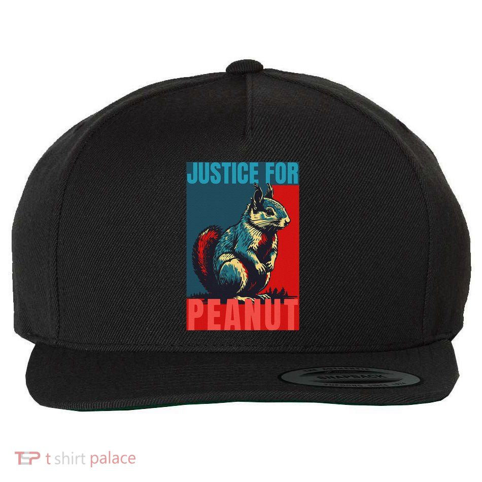 Justice For Peanut The Squirrelwanted Animal Lovers Wool Snapback Cap