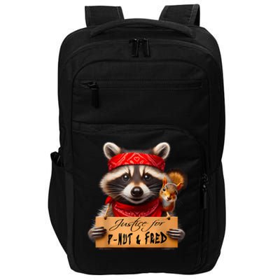 Justice For Peanut The Squirrel Pnut & Fred The Raccoon Impact Tech Backpack