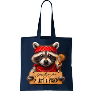 Justice For Peanut The Squirrel Pnut & Fred The Raccoon Tote Bag