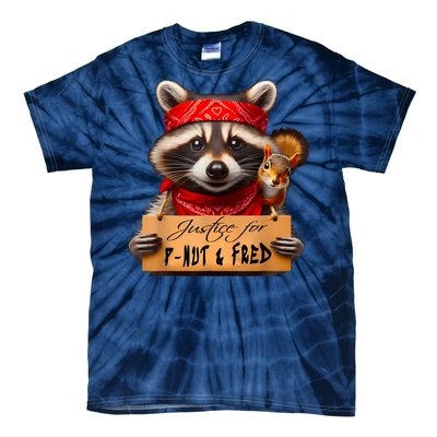 Justice For Peanut The Squirrel Pnut & Fred The Raccoon Tie-Dye T-Shirt