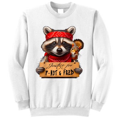 Justice For Peanut The Squirrel Pnut & Fred The Raccoon Sweatshirt