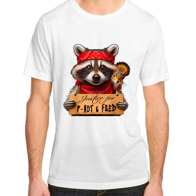 Justice For Peanut The Squirrel Pnut & Fred The Raccoon Adult ChromaSoft Performance T-Shirt