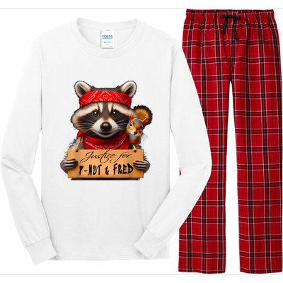 Justice For Peanut The Squirrel Pnut & Fred The Raccoon Long Sleeve Pajama Set