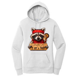 Justice For Peanut The Squirrel Pnut & Fred The Raccoon Women's Pullover Hoodie