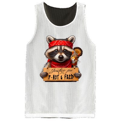 Justice For Peanut The Squirrel Pnut & Fred The Raccoon Mesh Reversible Basketball Jersey Tank