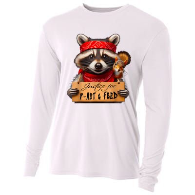 Justice For Peanut The Squirrel Pnut & Fred The Raccoon Cooling Performance Long Sleeve Crew