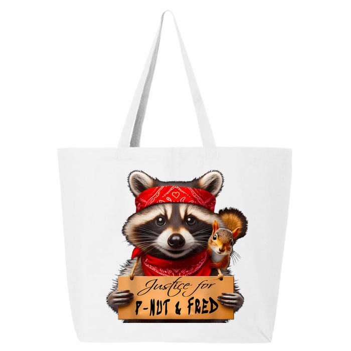 Justice For Peanut The Squirrel Pnut & Fred The Raccoon 25L Jumbo Tote