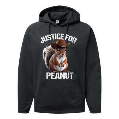 Justice For Peanut The Squirrel Peanut Squirrel Performance Fleece Hoodie