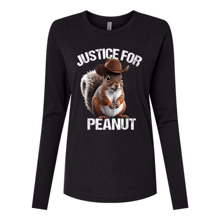 Justice For Peanut The Squirrel Peanut Squirrel Womens Cotton Relaxed Long Sleeve T-Shirt