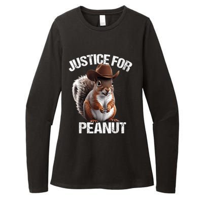 Justice For Peanut The Squirrel Peanut Squirrel Womens CVC Long Sleeve Shirt