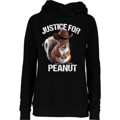 Justice For Peanut The Squirrel Peanut Squirrel Womens Funnel Neck Pullover Hood