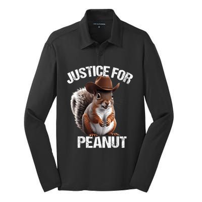 Justice For Peanut The Squirrel Peanut Squirrel Silk Touch Performance Long Sleeve Polo