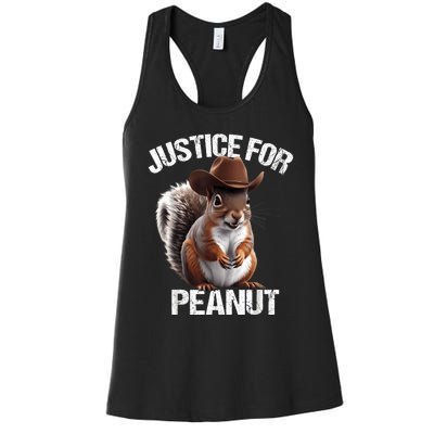 Justice For Peanut The Squirrel Peanut Squirrel Women's Racerback Tank