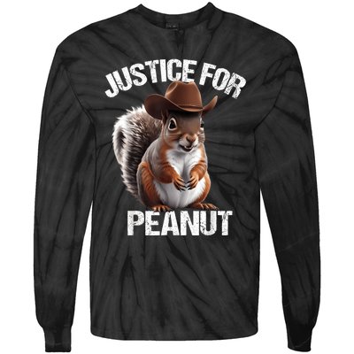 Justice For Peanut The Squirrel Peanut Squirrel Tie-Dye Long Sleeve Shirt