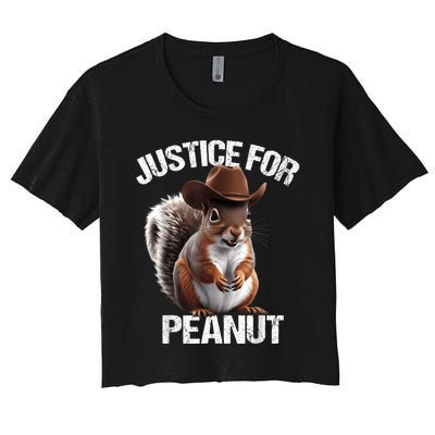 Justice For Peanut The Squirrel Peanut Squirrel Women's Crop Top Tee